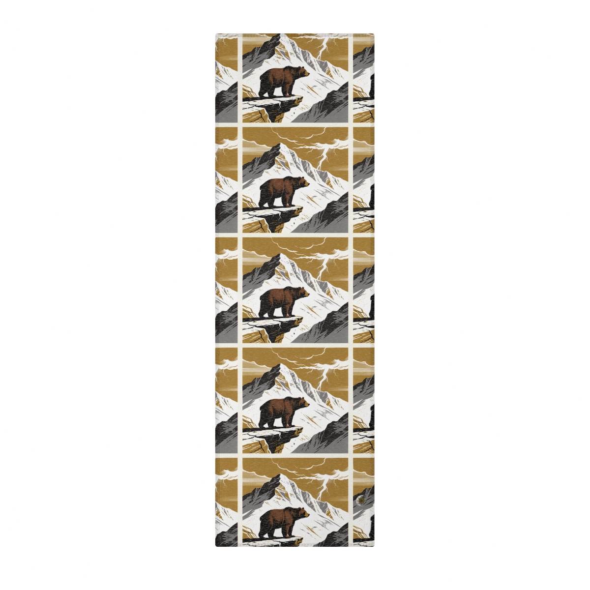 HD Thunder Ridge Bear Polyester Chenille Area Rug — additional view