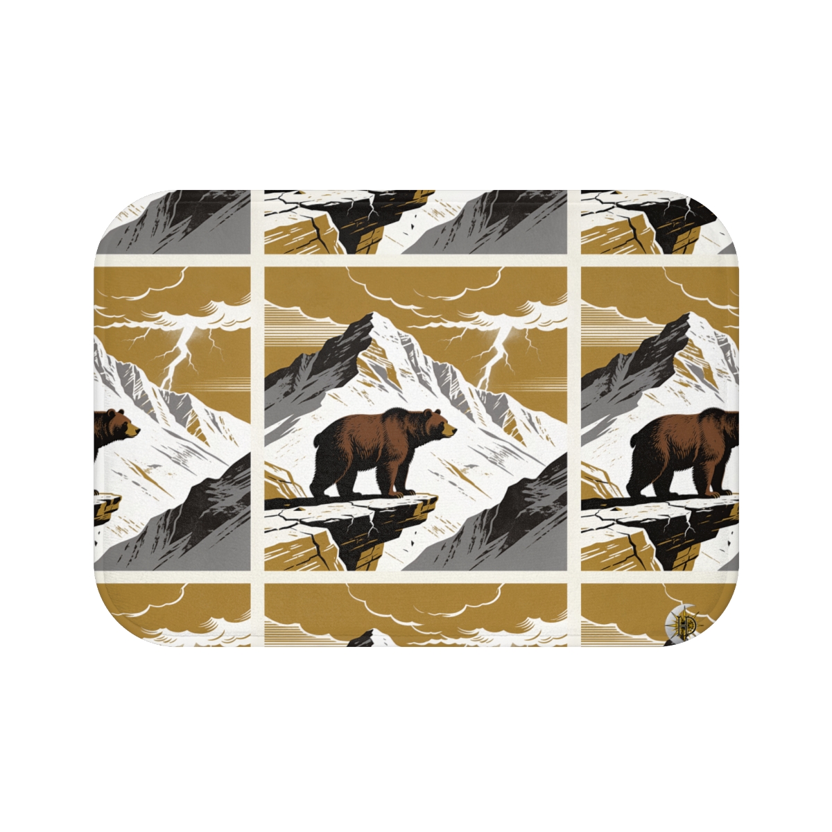 HD Thunder Ridge Bear Memory-Foam Bath Mat — additional view