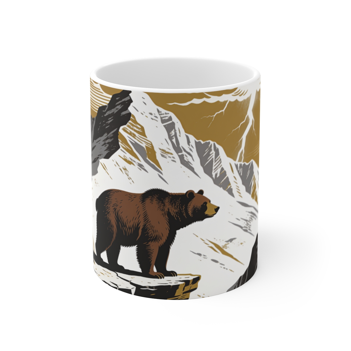 HD Thunder Ridge Bear Ceramic Mug 11oz