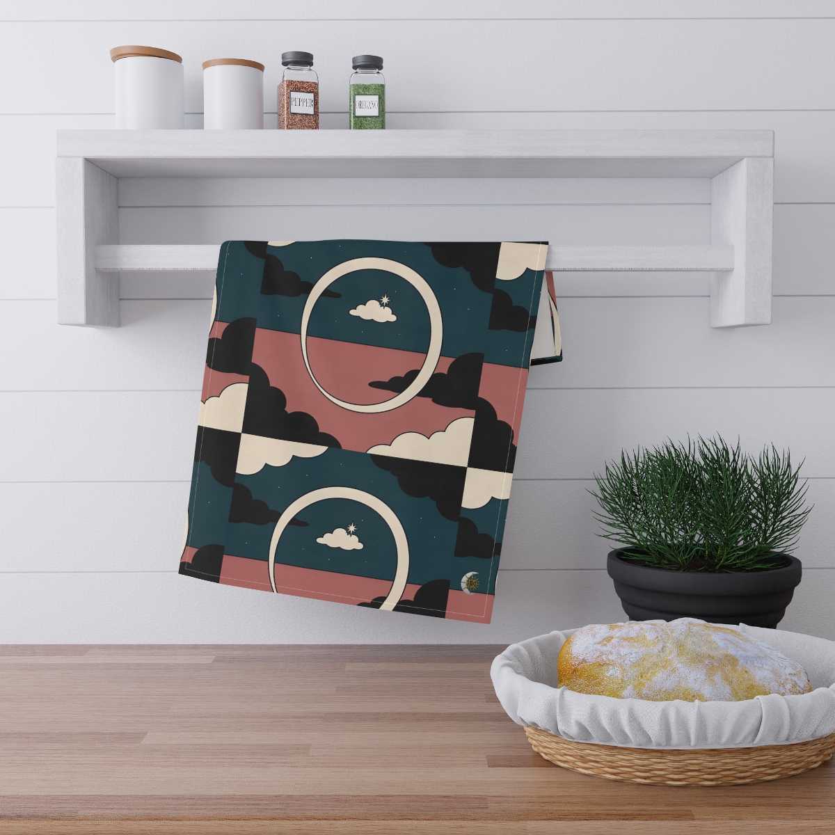 HD Cloudstar Halo 100% Cotton Twill Tea Towel