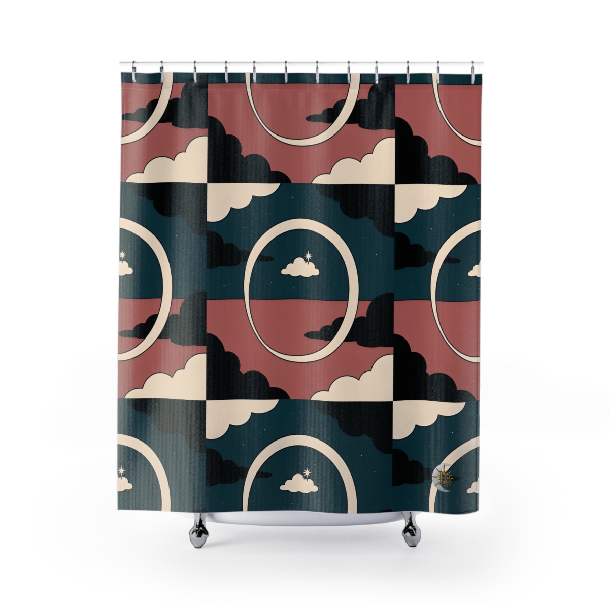 HD Cloudstar Halo Shower Curtain