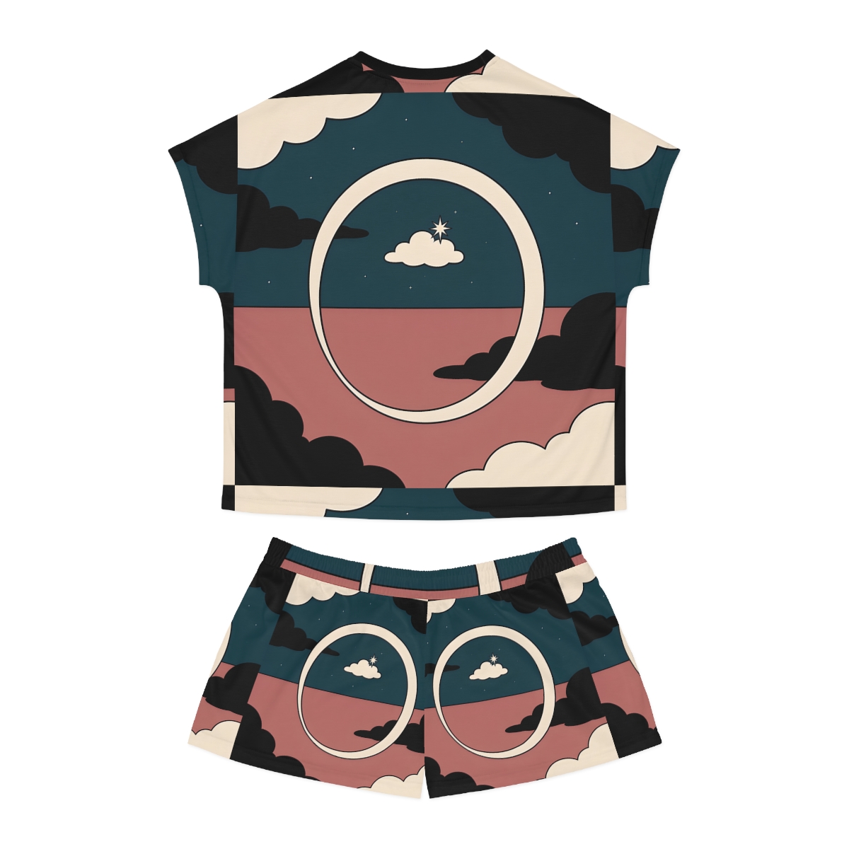 HD Cloudstar Halo Women’s Short Pajama Set — additional view