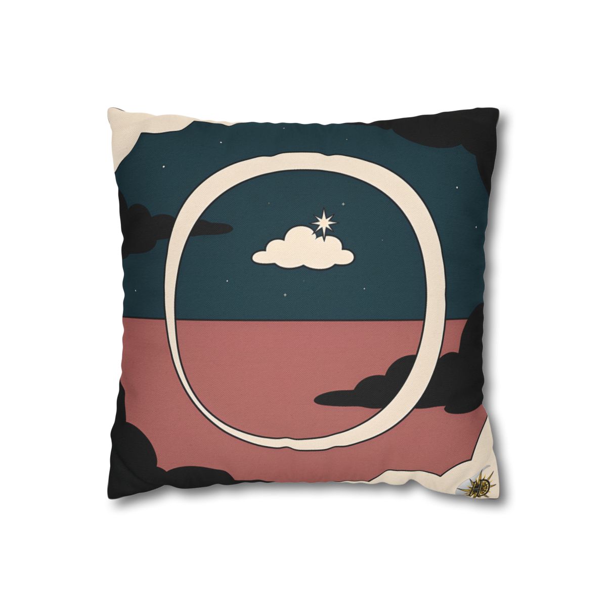 HD Cloudstar Halo Square Polyester Pillow Cover