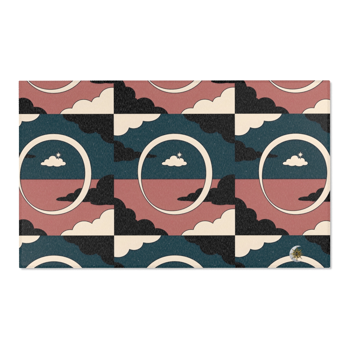HD Cloudstar Halo Polyester Chenille Area Rug — additional view