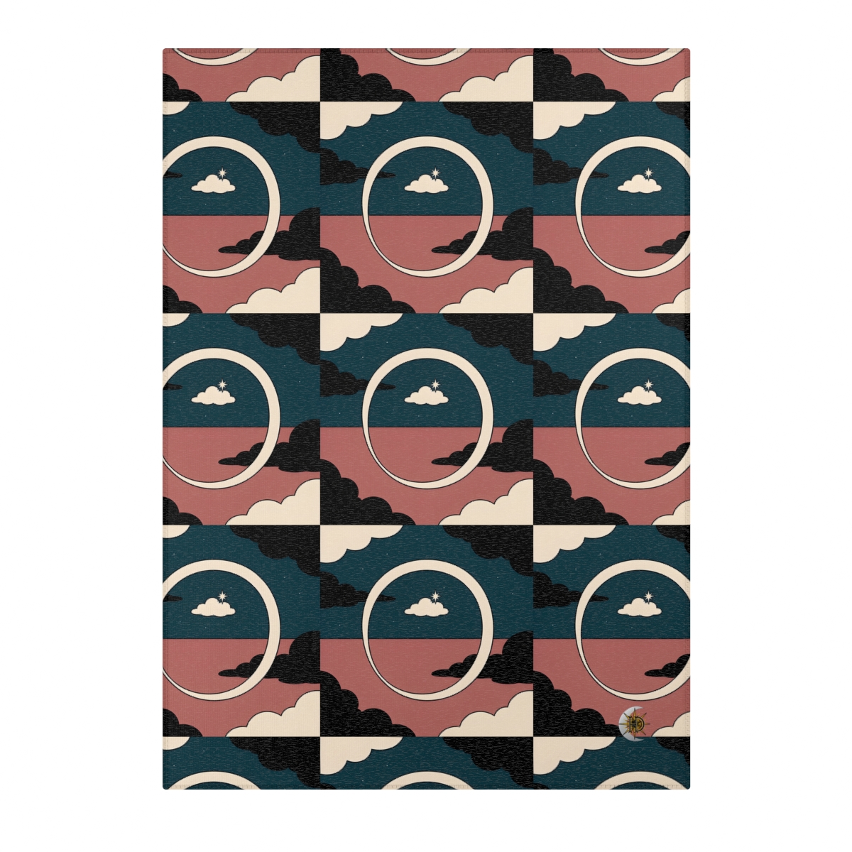 HD Cloudstar Halo Polyester Chenille Area Rug — additional view