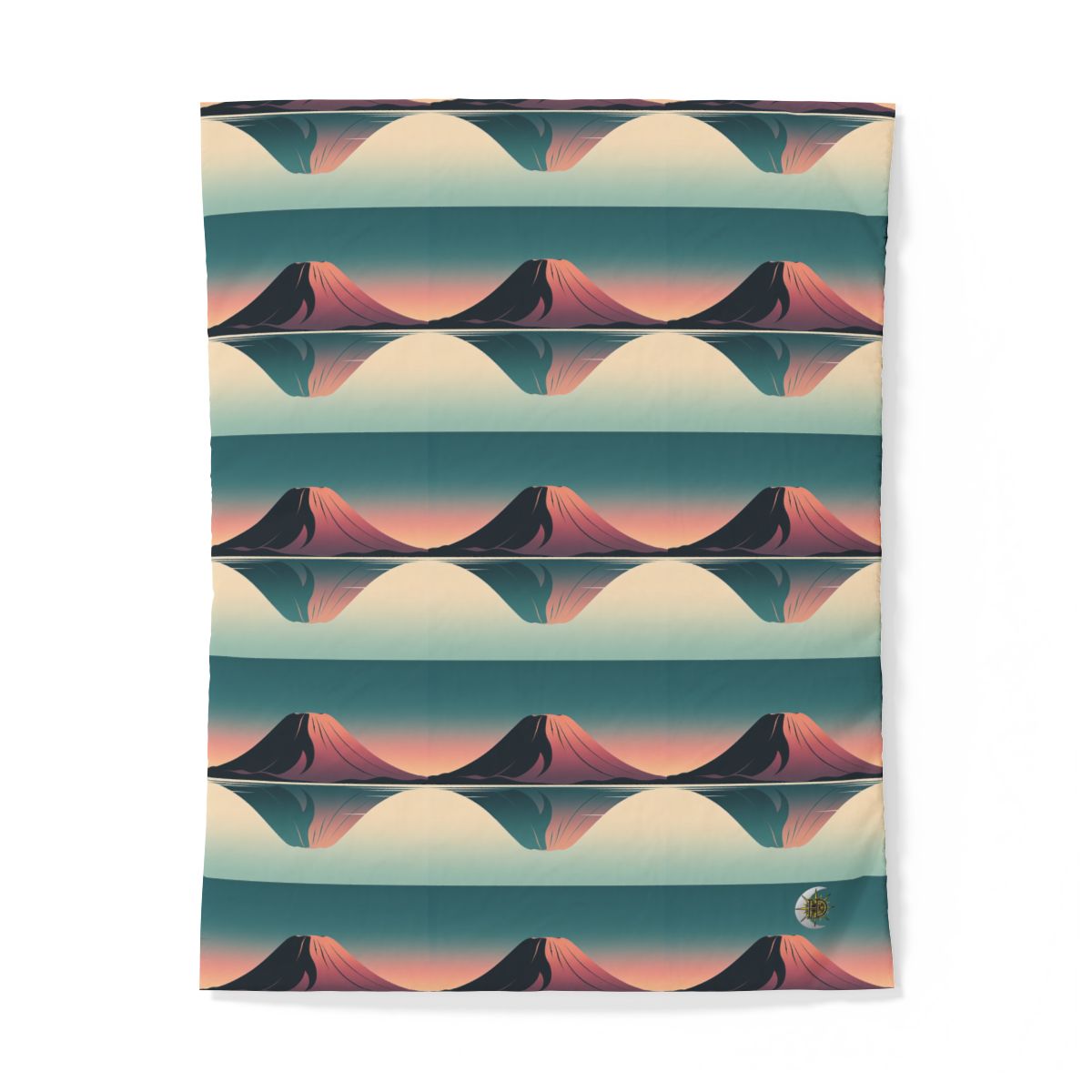 HD Rose Mountain Reflection 100% Cotton Duvet Cover — additional view