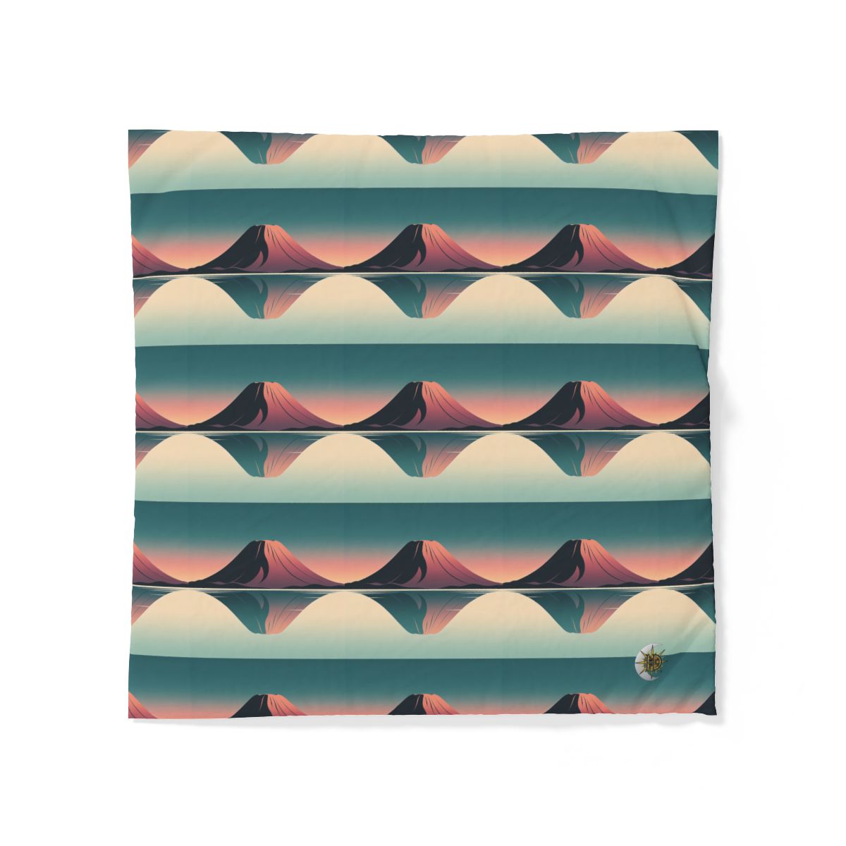 HD Rose Mountain Reflection 100% Cotton Duvet Cover — additional view