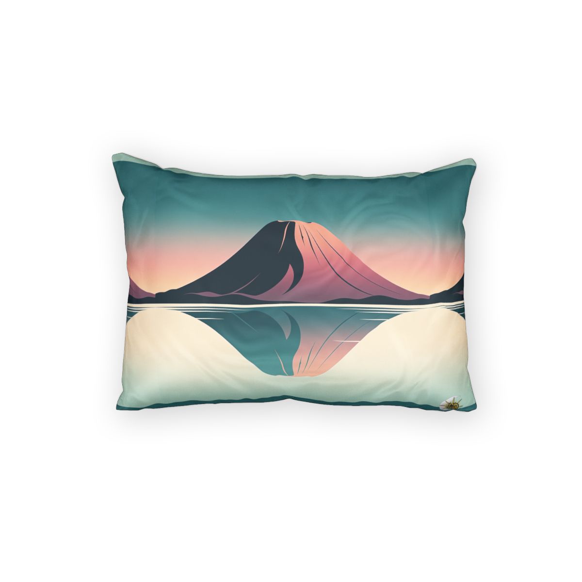 HD Rose Mountain Reflection 100% Cotton Pillow Sham