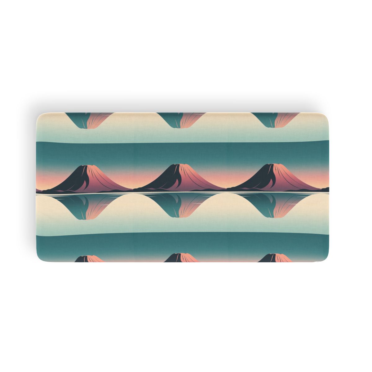 HD Rose Mountain Reflection Twin Jersey Fitted Sheet