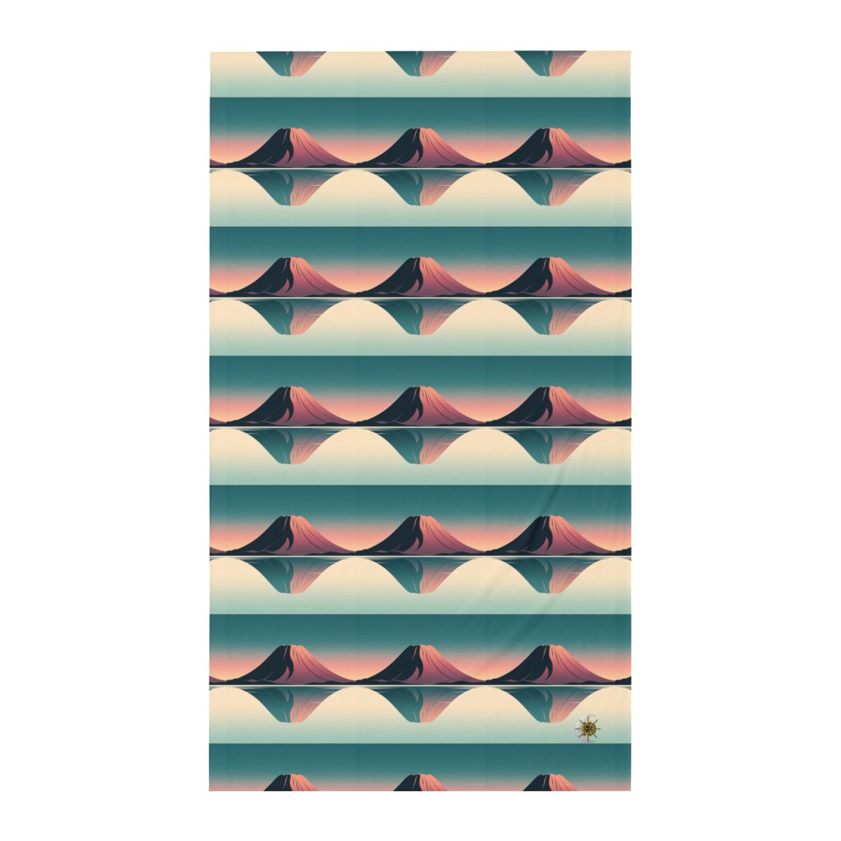 HD Rose Mountain Reflection Twin Jersey Flat Sheet