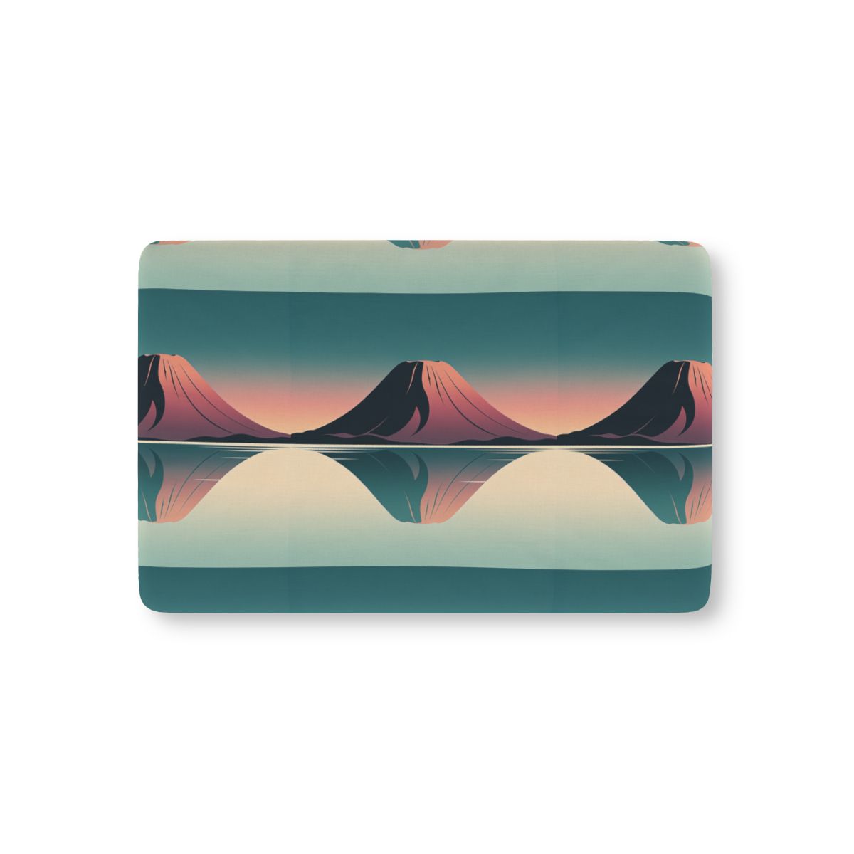 HD Rose Mountain Reflection Fitted Crib Sheet