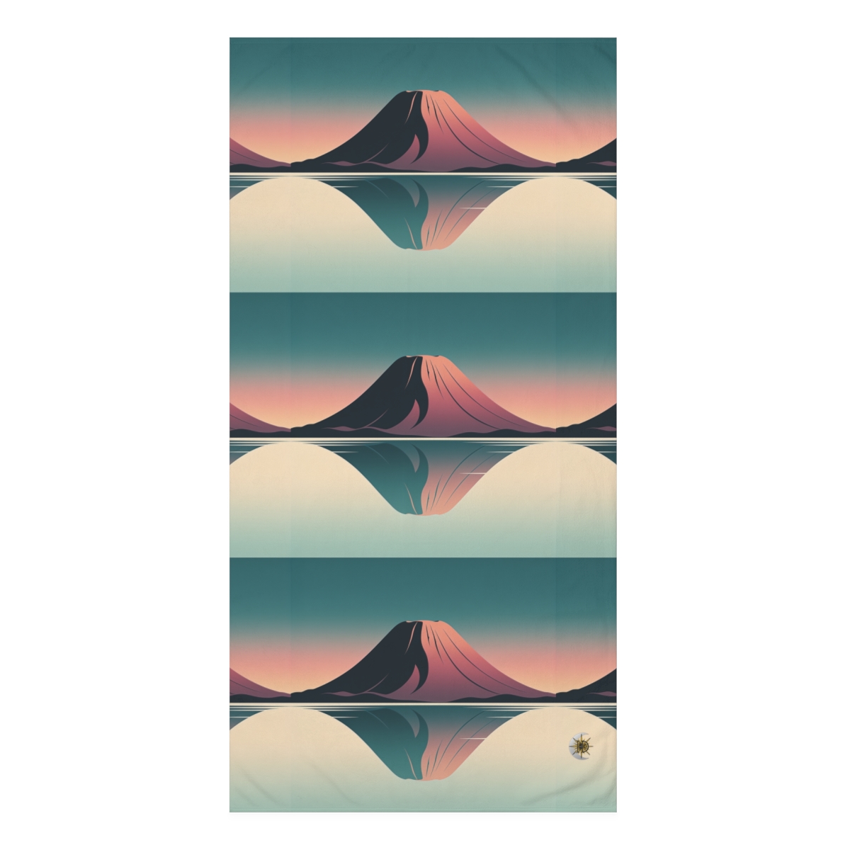 HD Rose Mountain Reflection Mink-Cotton Bath Towel