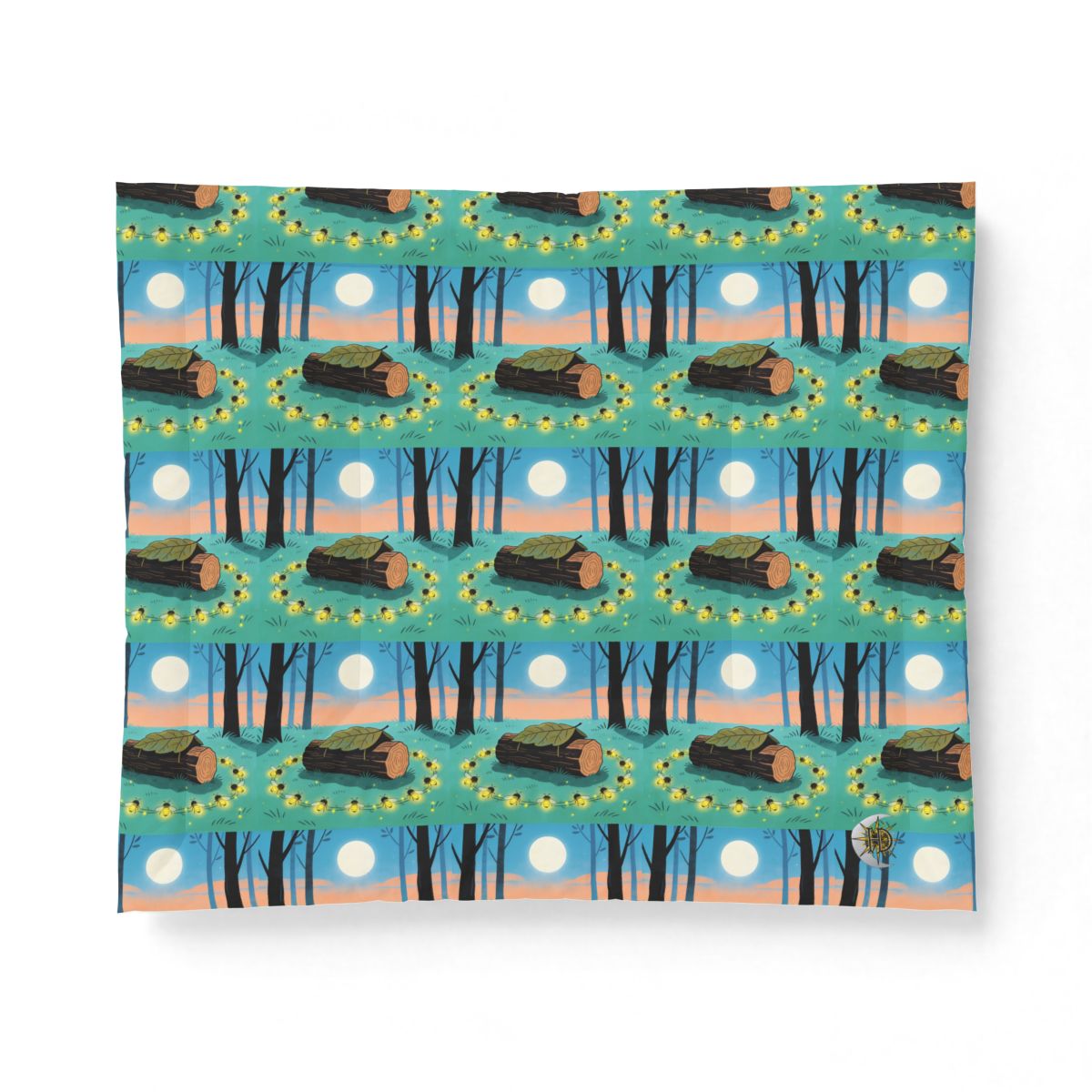 HD Firefly Circle Cotton-Shell Comforter