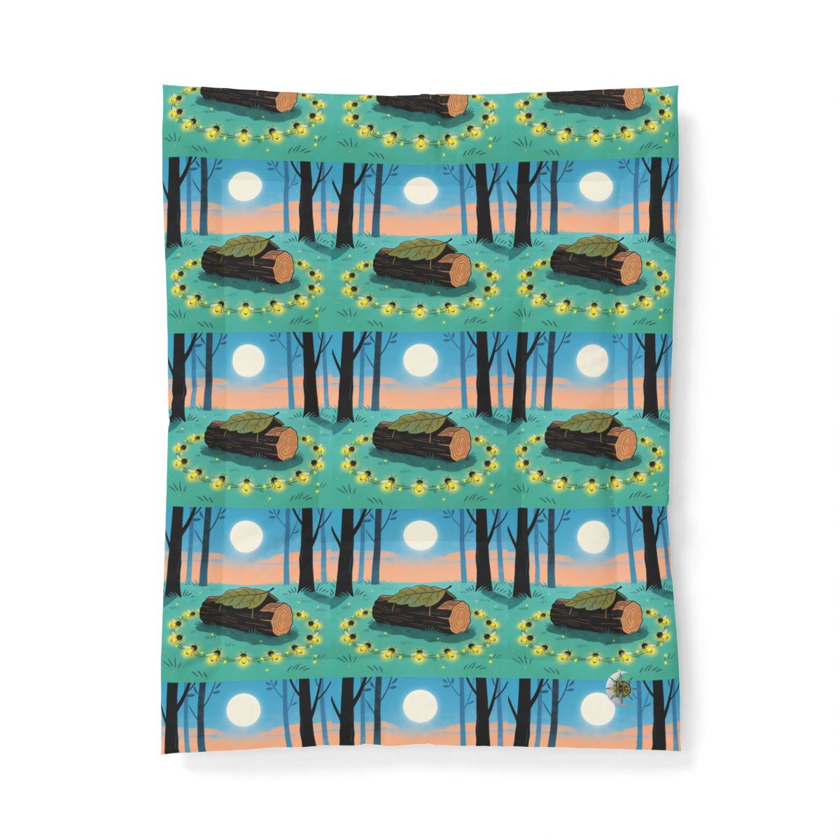 HD Firefly Circle Cotton-Shell Comforter — additional view