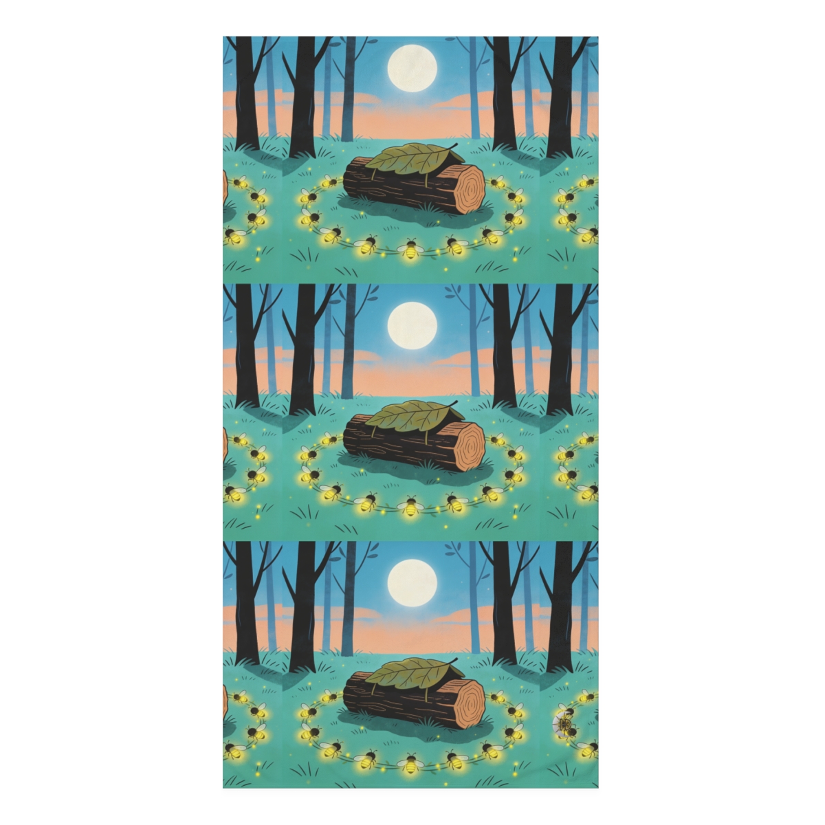 HD Firefly Circle Mink-Cotton Bath Towel