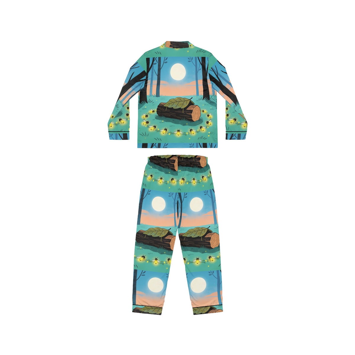 HD Firefly Circle Women’s Satin Pajama Set — additional view