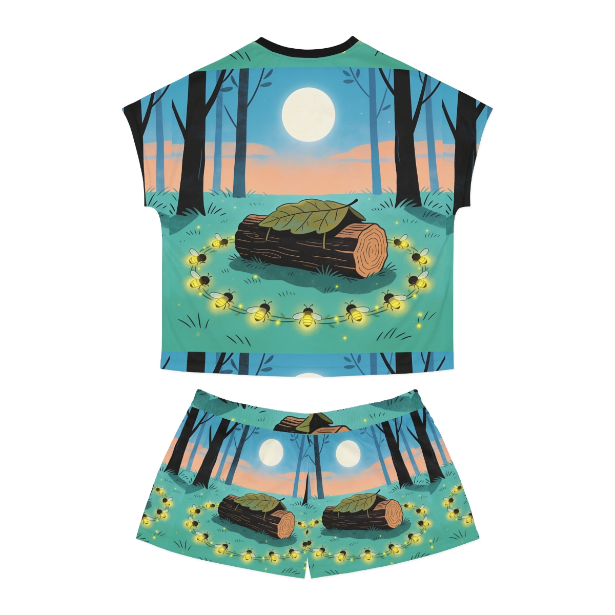 HD Firefly Circle Women’s Short Pajama Set — additional view