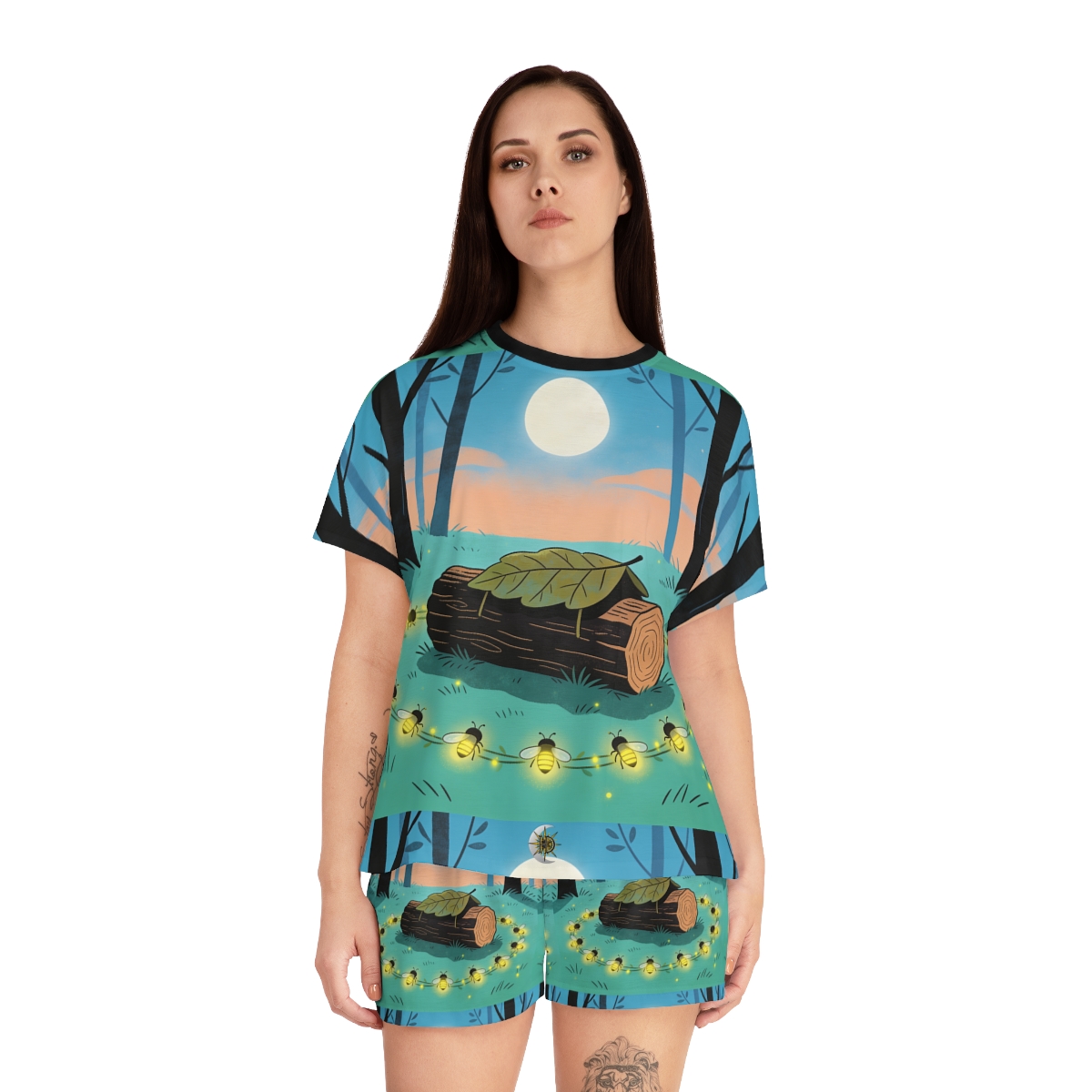 HD Firefly Circle Women’s Short Pajama Set — additional view