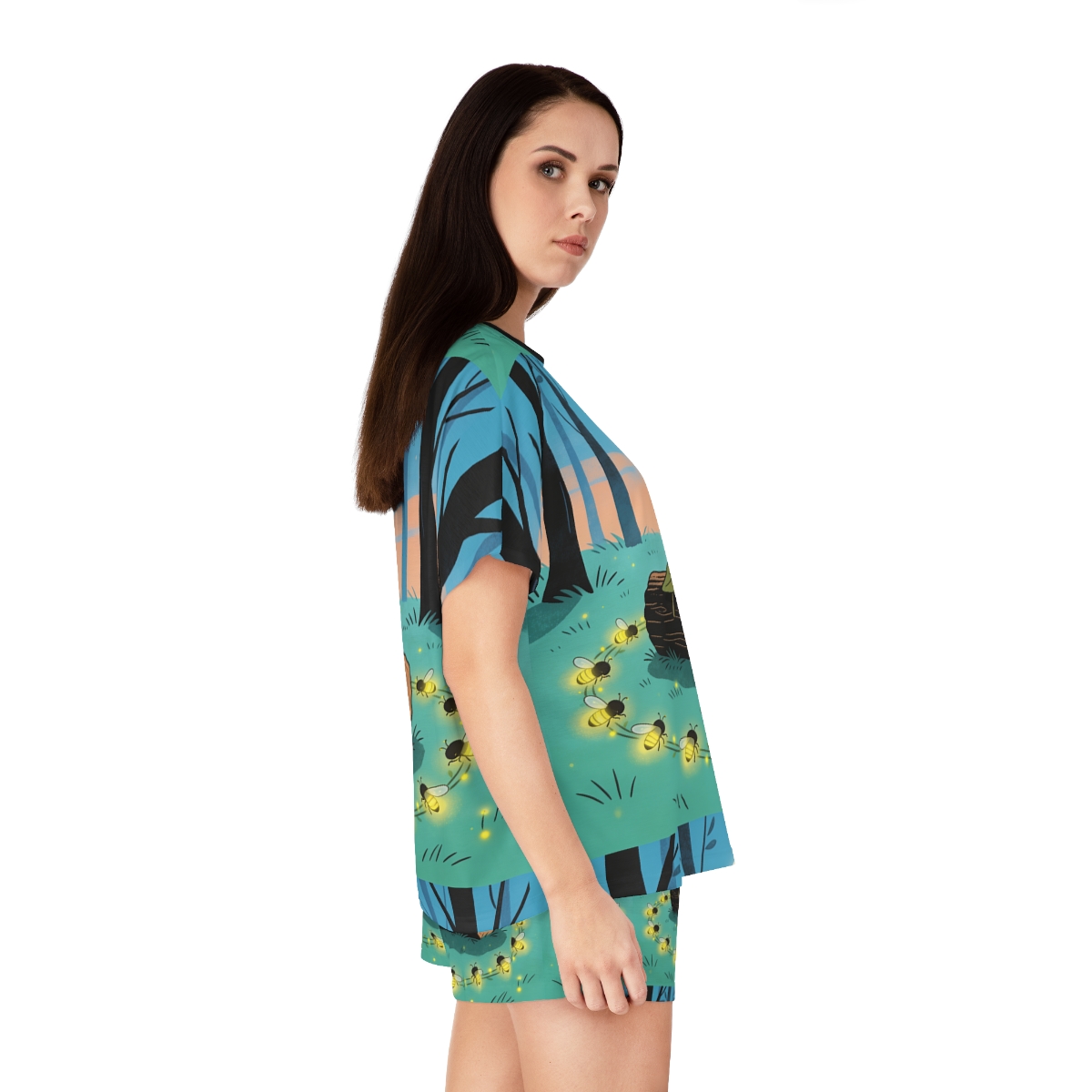 HD Firefly Circle Women’s Short Pajama Set — additional view