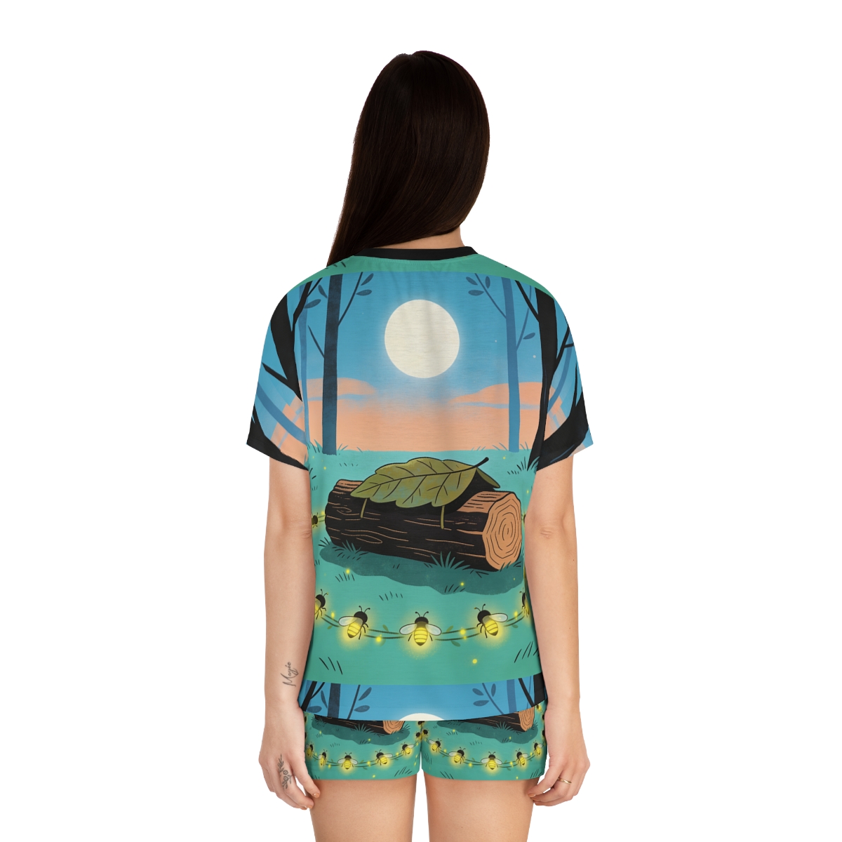 HD Firefly Circle Women’s Short Pajama Set — additional view