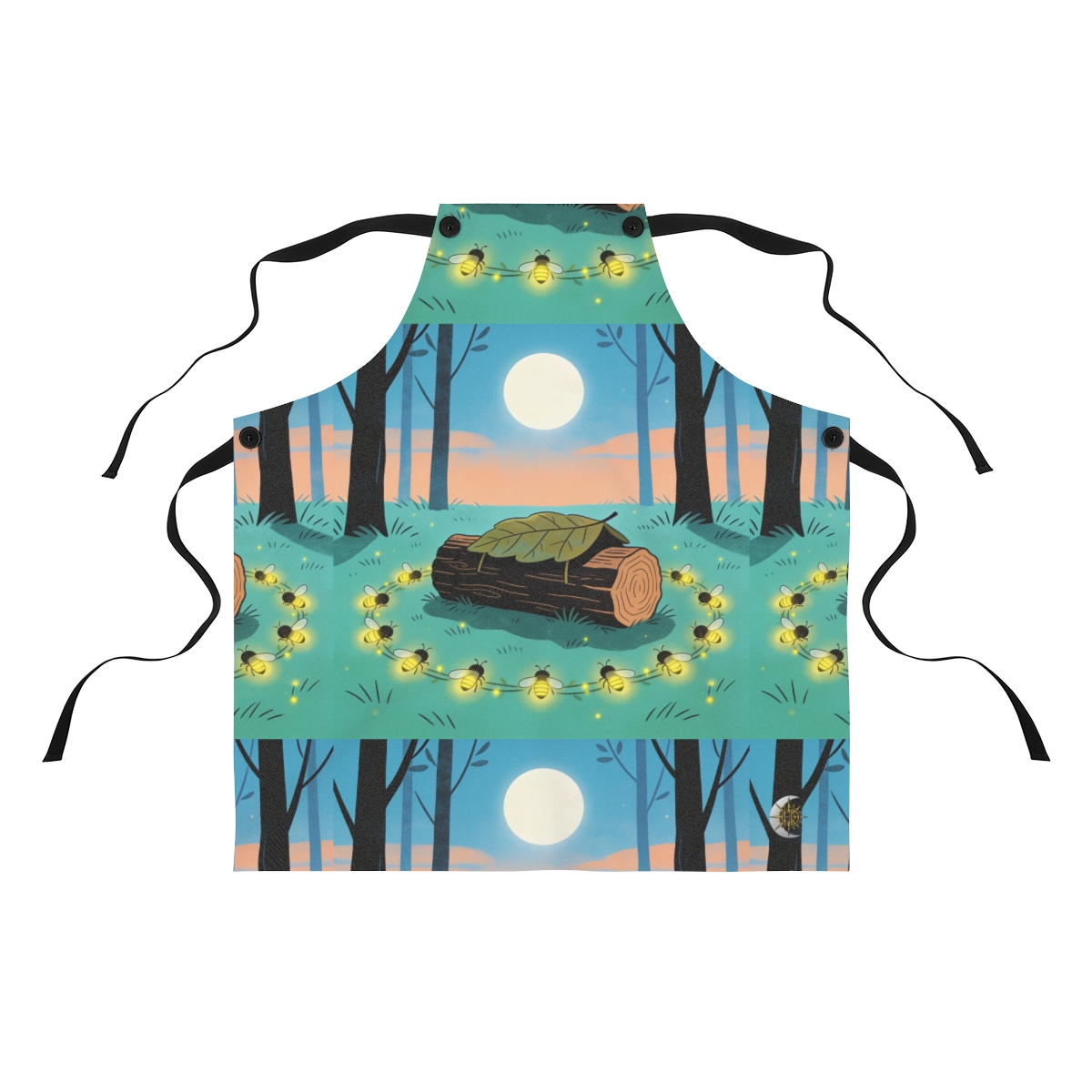 HD Firefly Circle Polyester Kitchen Apron