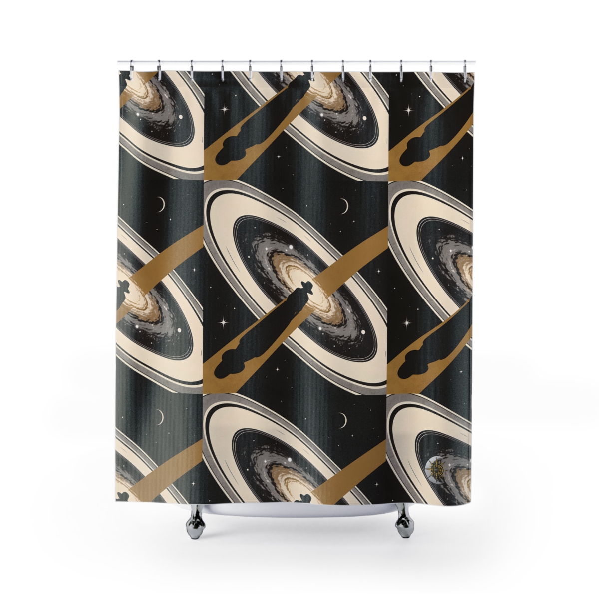 HD Golden Starpath Shower Curtain