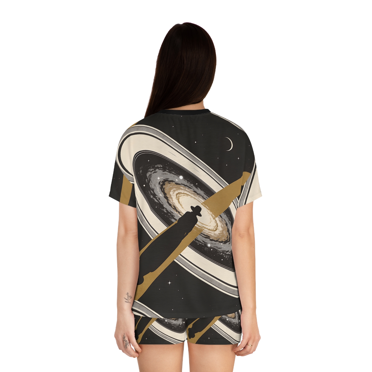 HD Golden Starpath Women’s Short Pajama Set — additional view