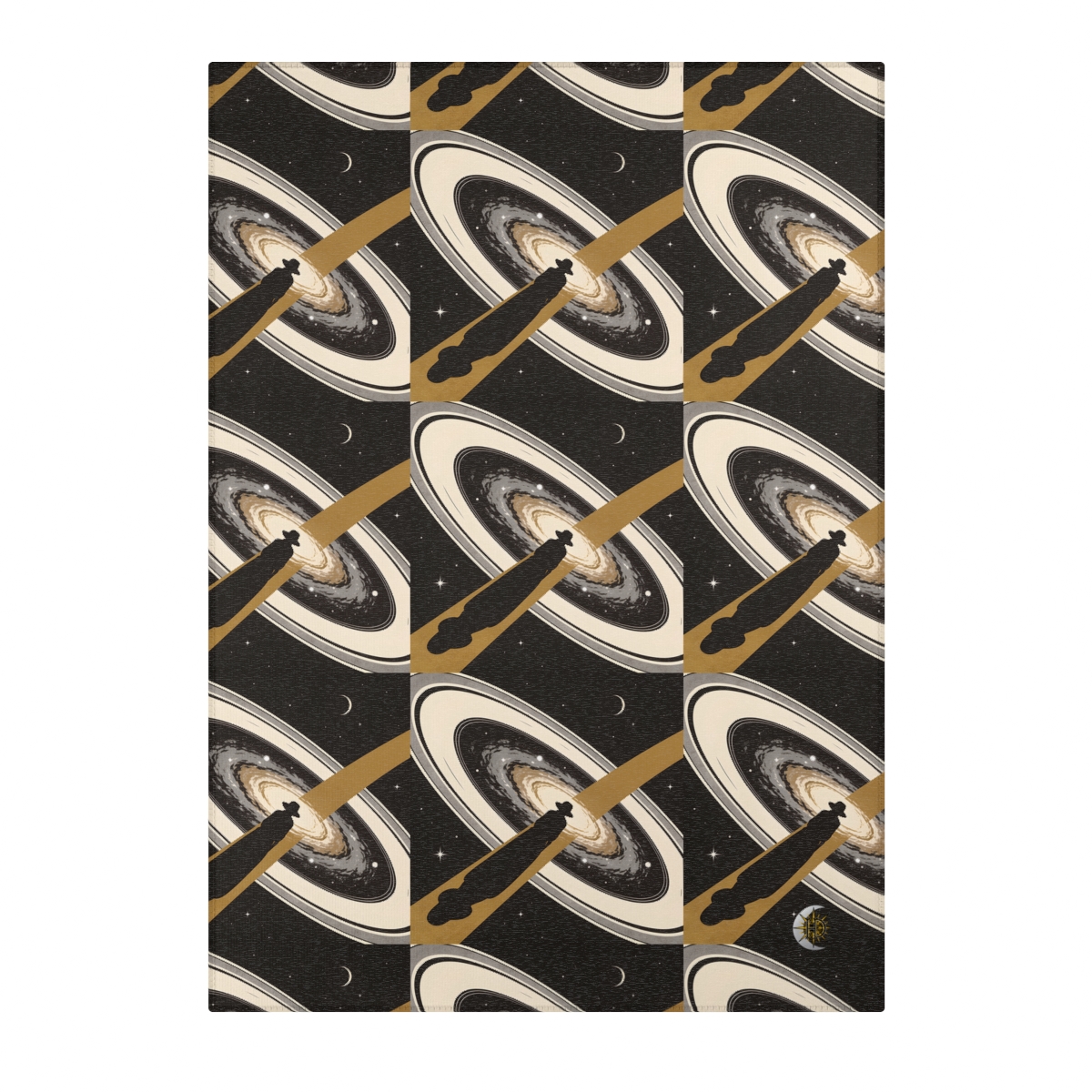 HD Golden Starpath Polyester Chenille Area Rug — additional view