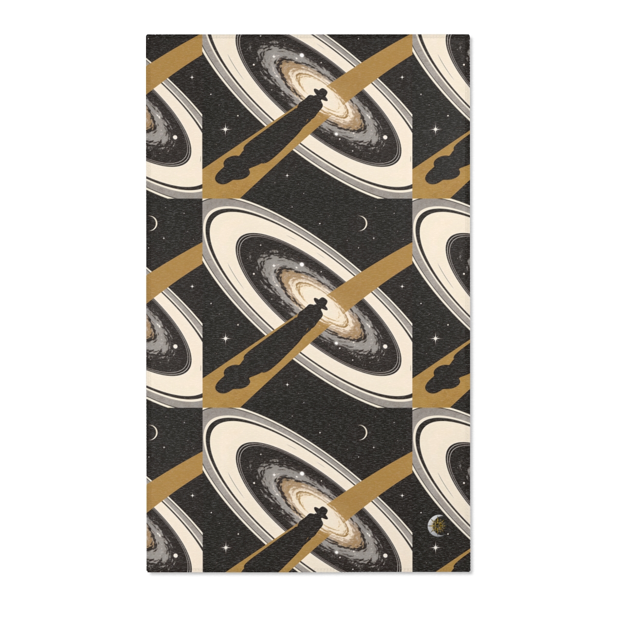 HD Golden Starpath Polyester Chenille Area Rug — additional view