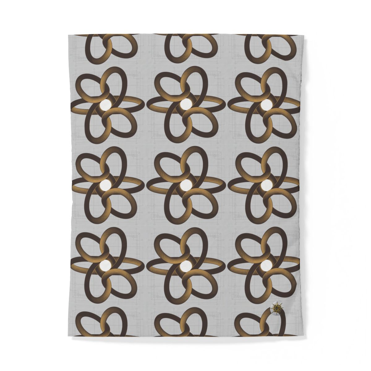 HD Copper Ribbon Orbit 100% Cotton Duvet Cover