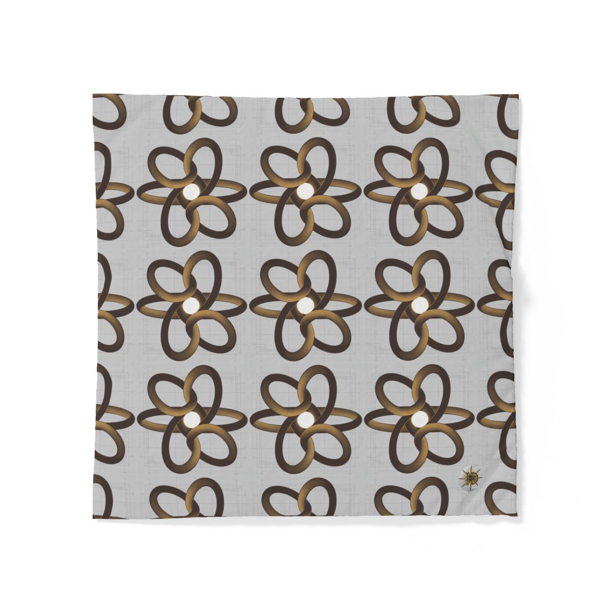 HD Copper Ribbon Orbit 100% Cotton Duvet Cover — additional view