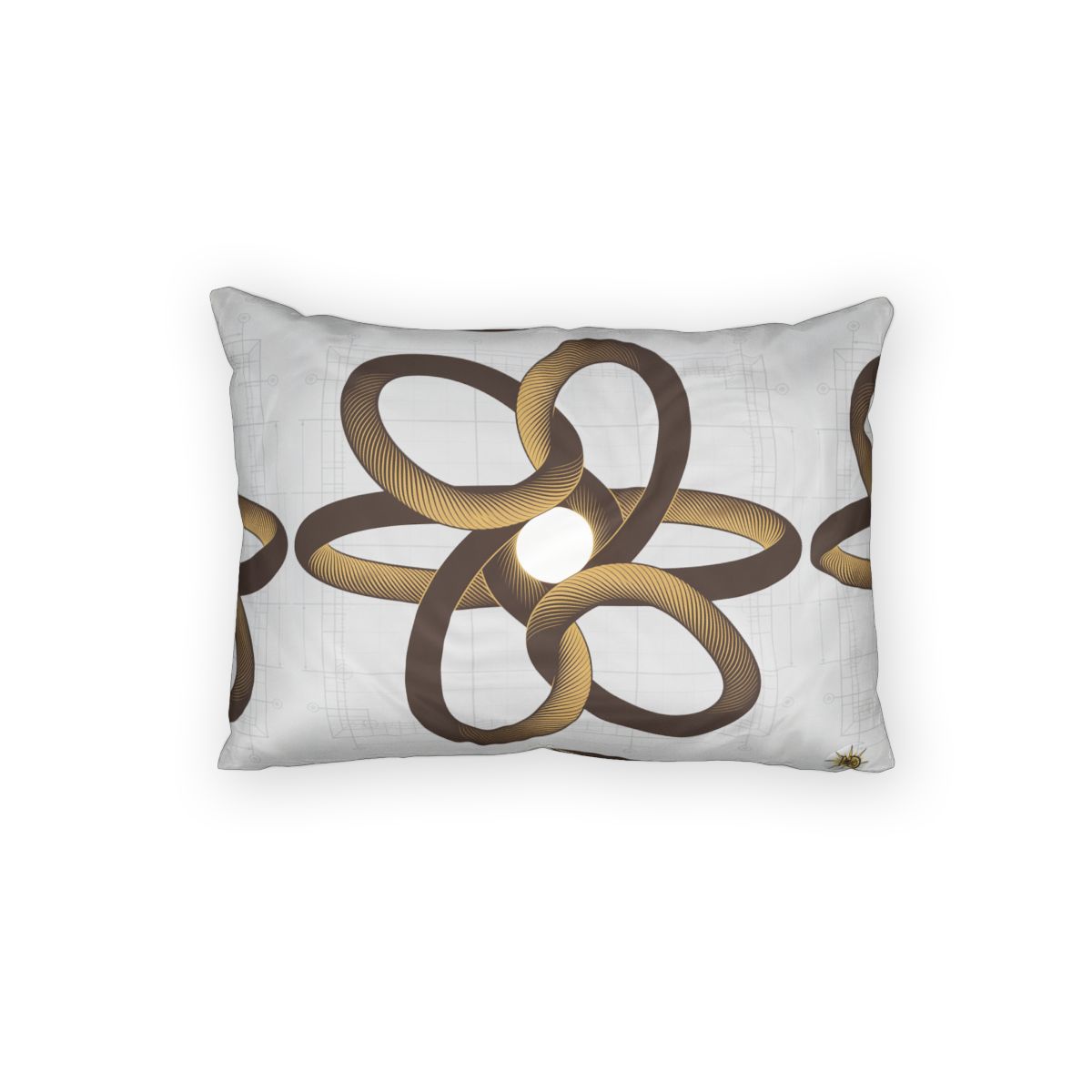 HD Copper Ribbon Orbit 100% Cotton Pillow Sham