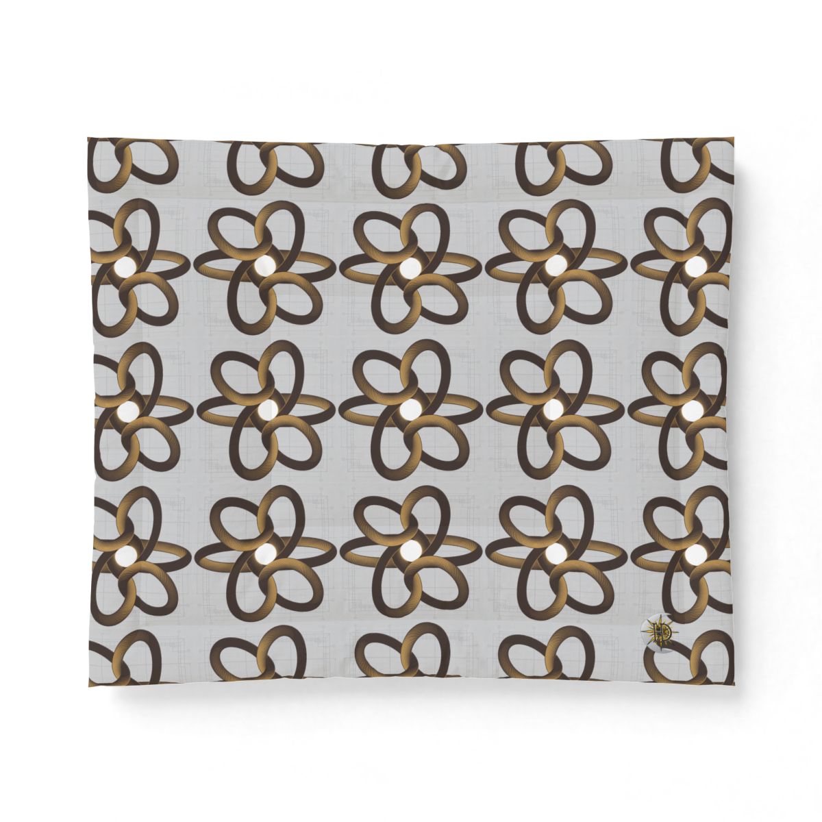 HD Copper Ribbon Orbit Cotton-Shell Comforter