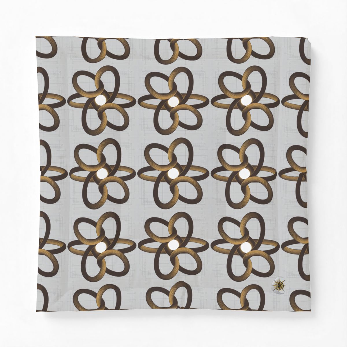 HD Copper Ribbon Orbit Cotton-Shell Comforter — additional view