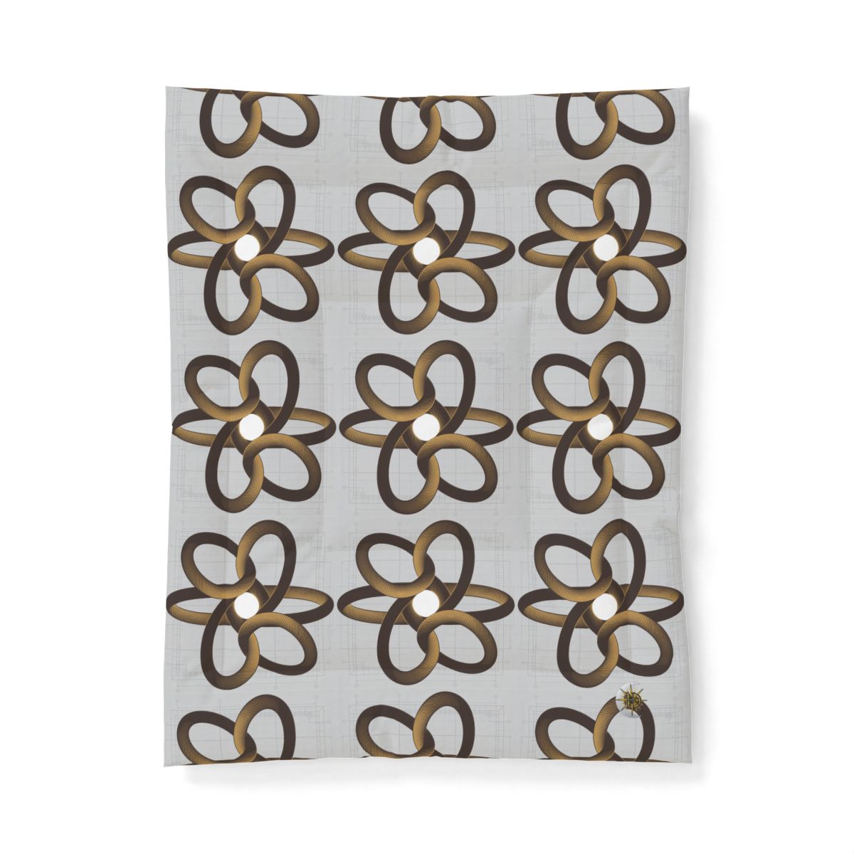 HD Copper Ribbon Orbit Cotton-Shell Comforter — additional view