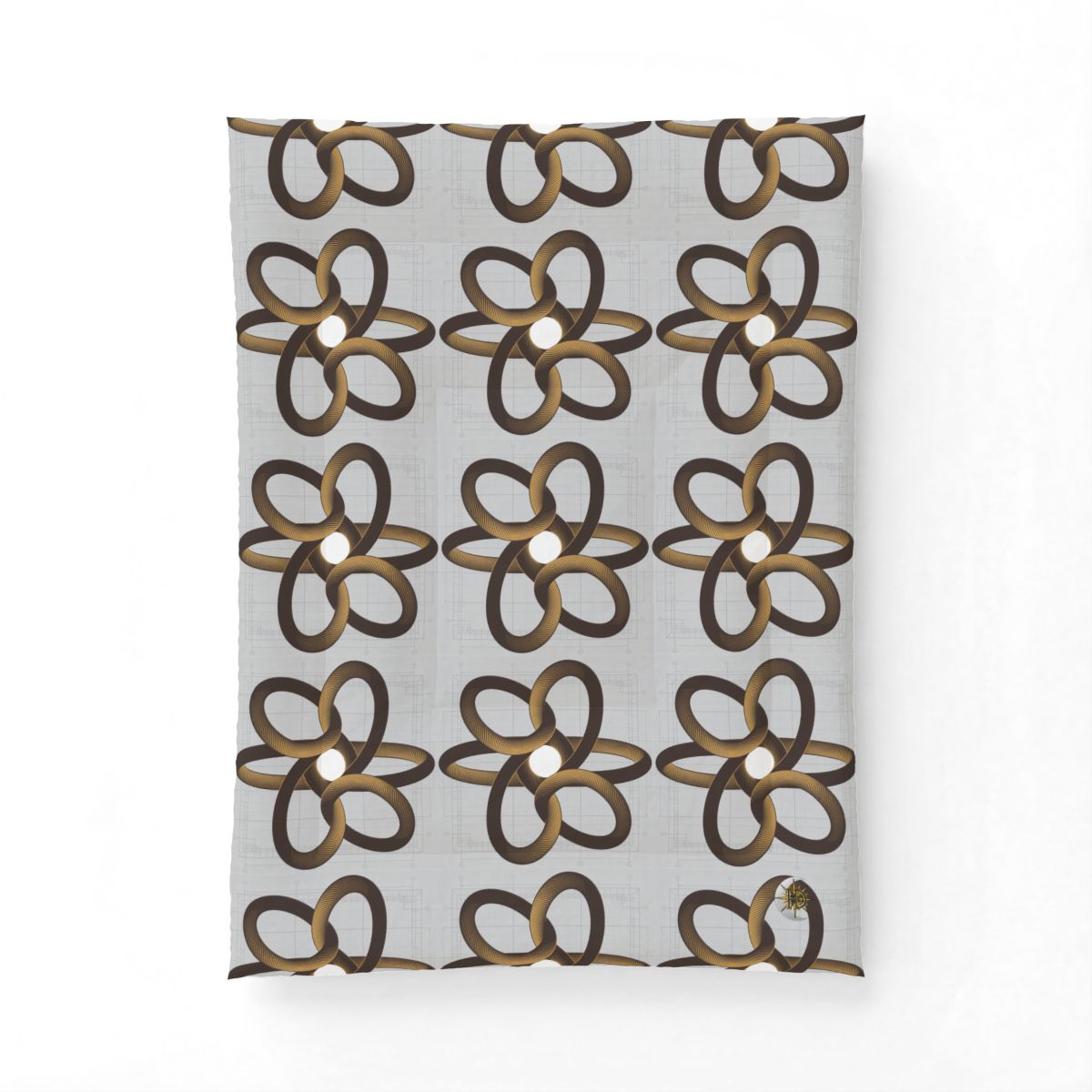 HD Copper Ribbon Orbit Cotton-Shell Comforter — additional view