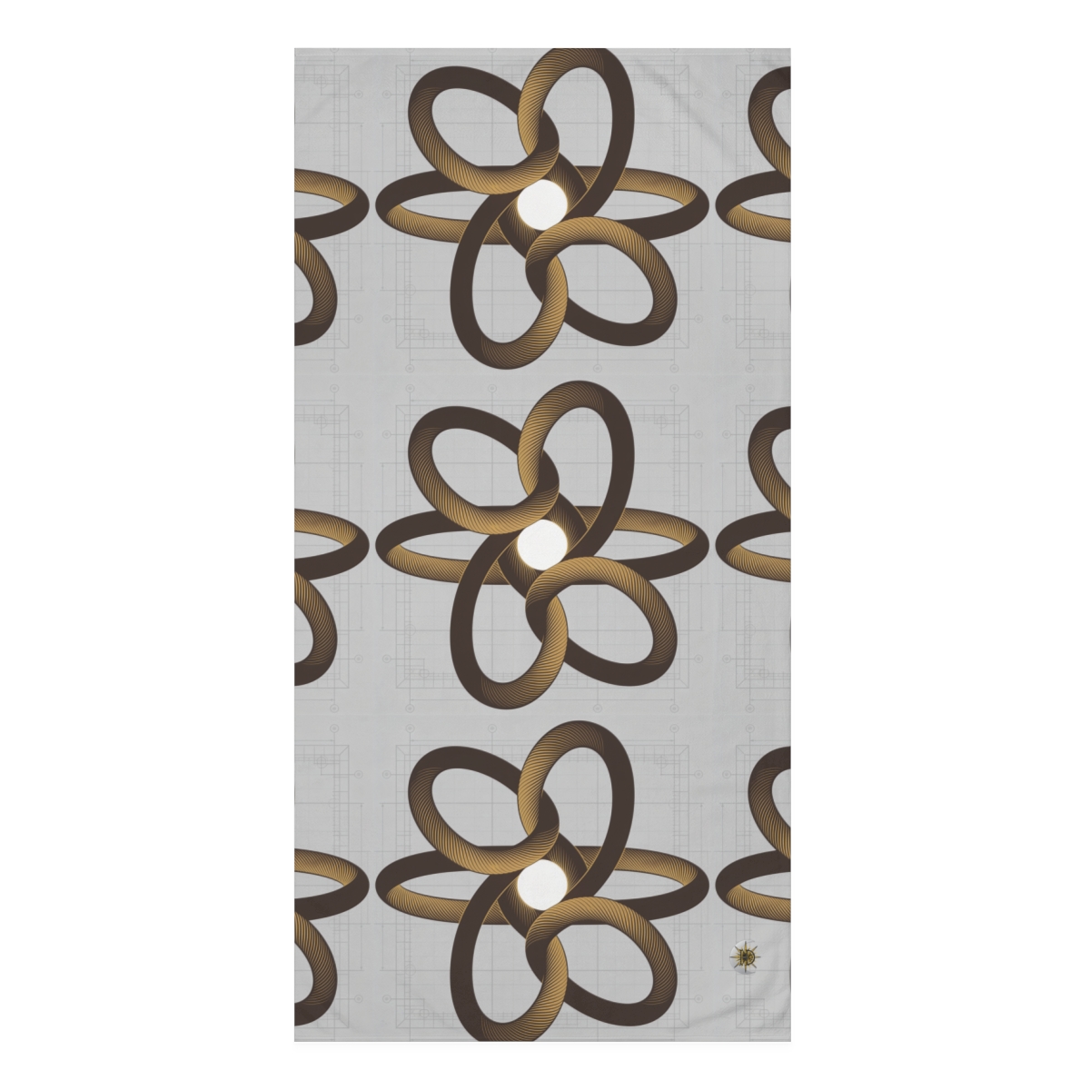 HD Copper Ribbon Orbit Mink-Cotton Bath Towel