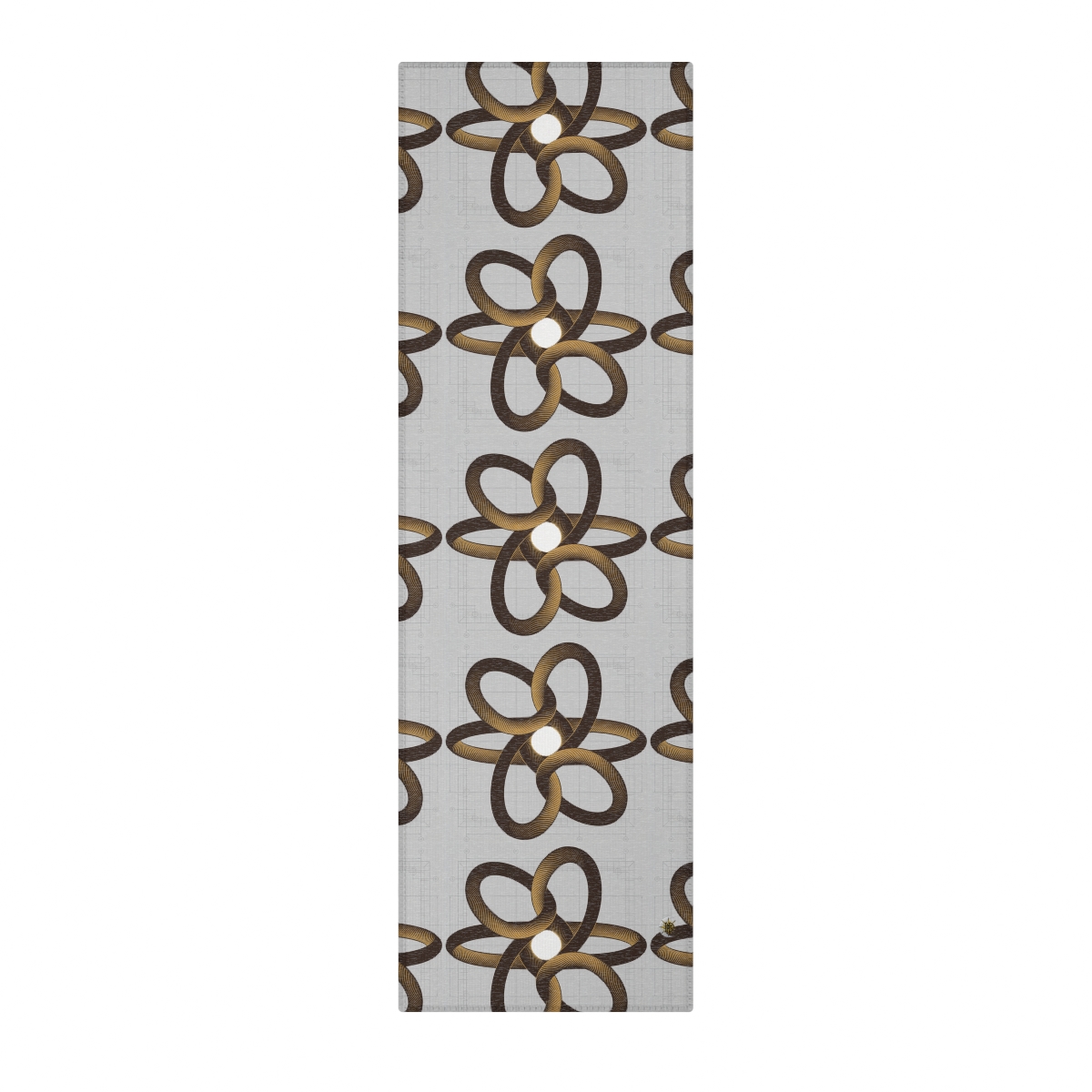 HD Copper Ribbon Orbit Polyester Chenille Area Rug — additional view
