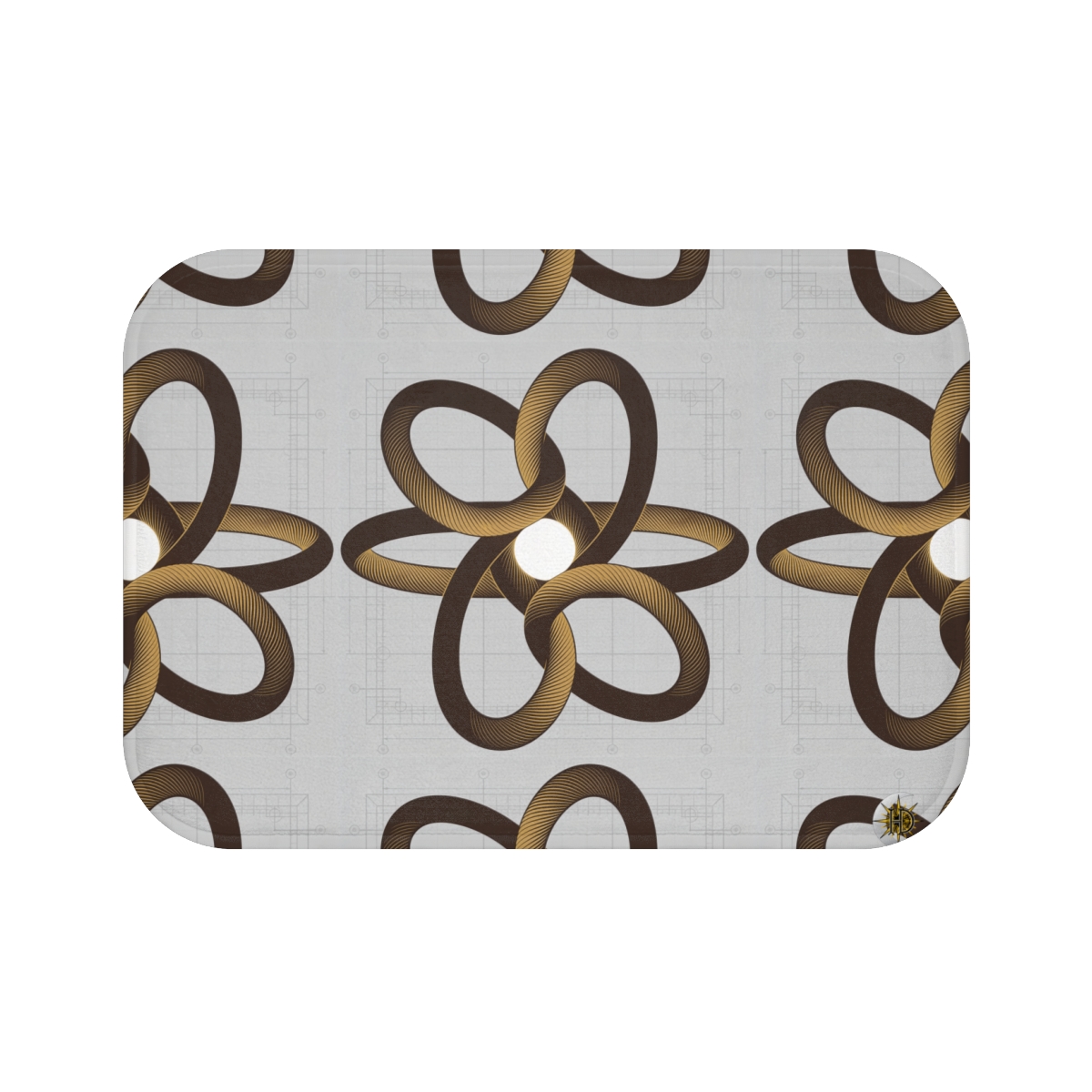 HD Copper Ribbon Orbit Memory-Foam Bath Mat — additional view