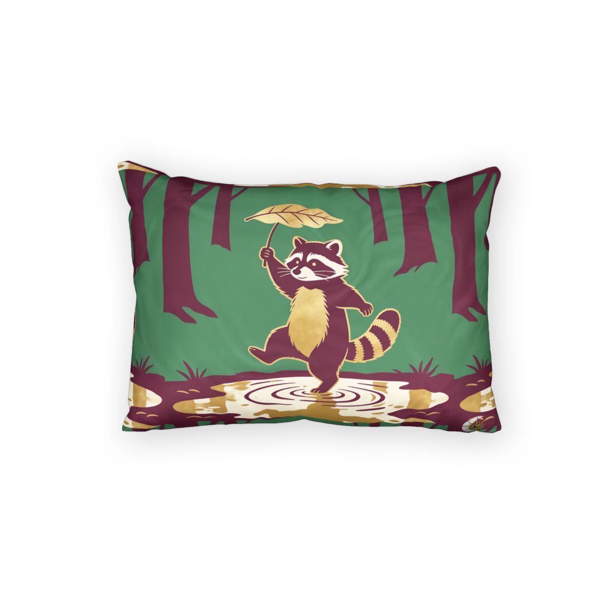 HD Leafstep Raccoon 100% Cotton Pillow Sham
