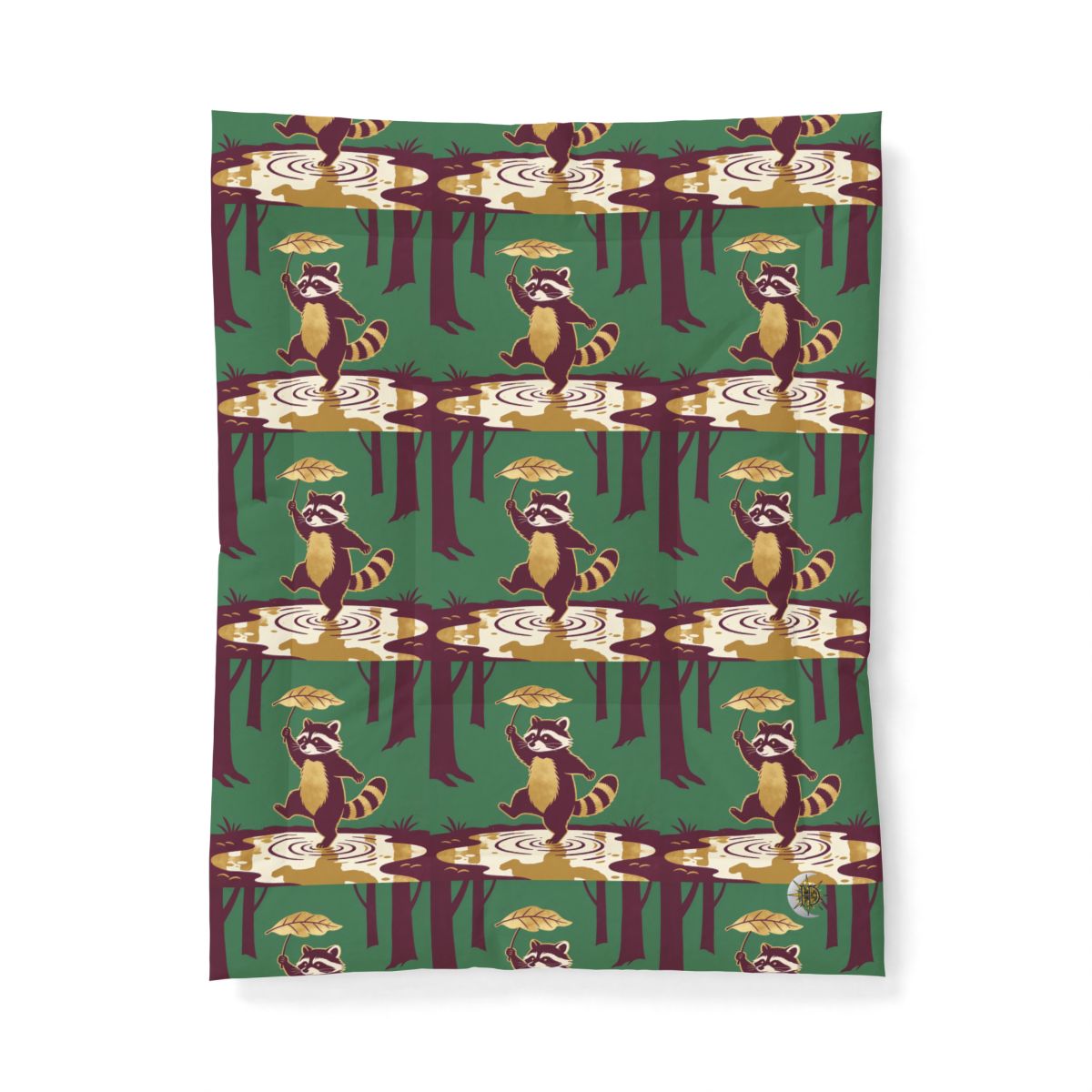 HD Leafstep Raccoon Cotton-Shell Comforter — additional view
