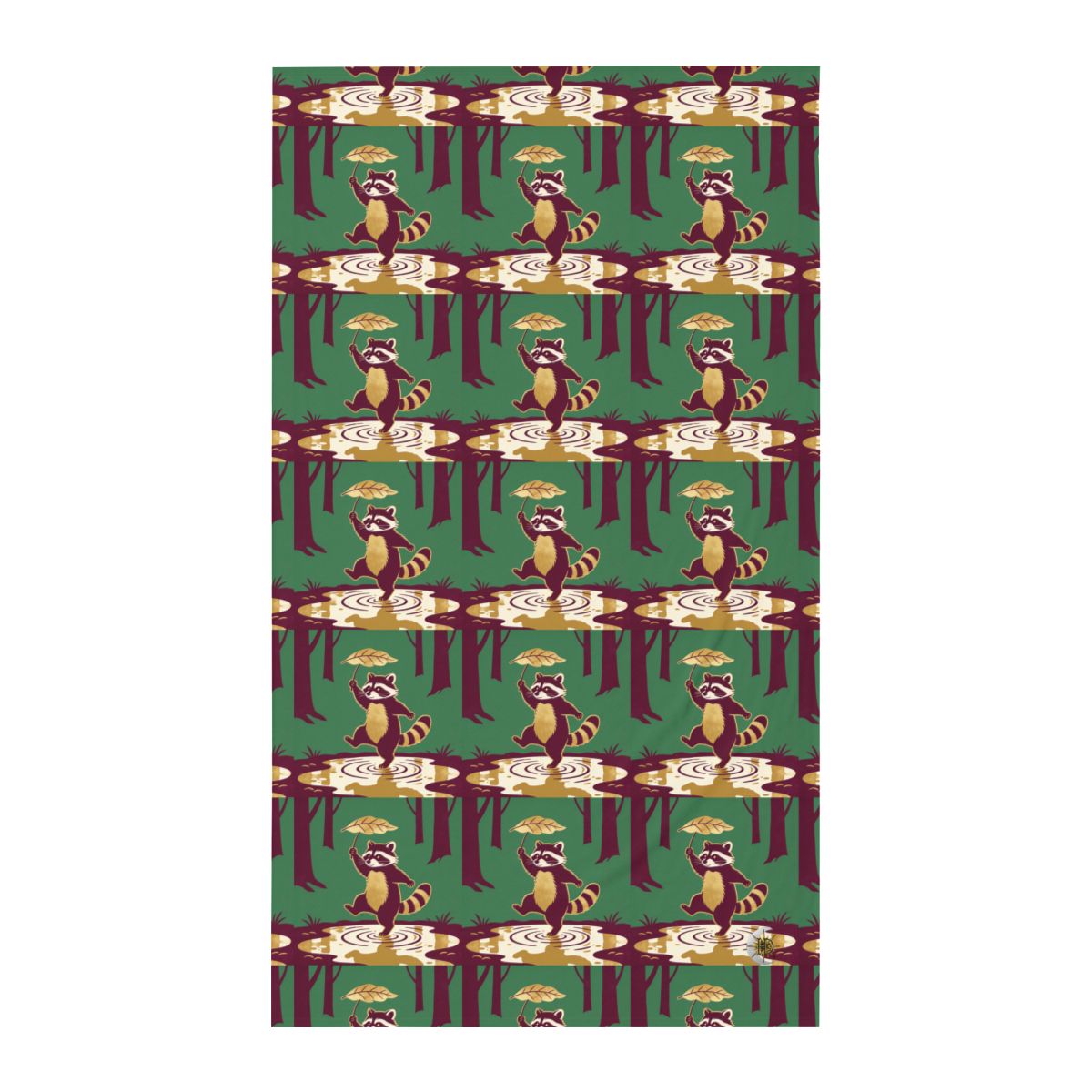 HD Leafstep Raccoon Twin Jersey Flat Sheet