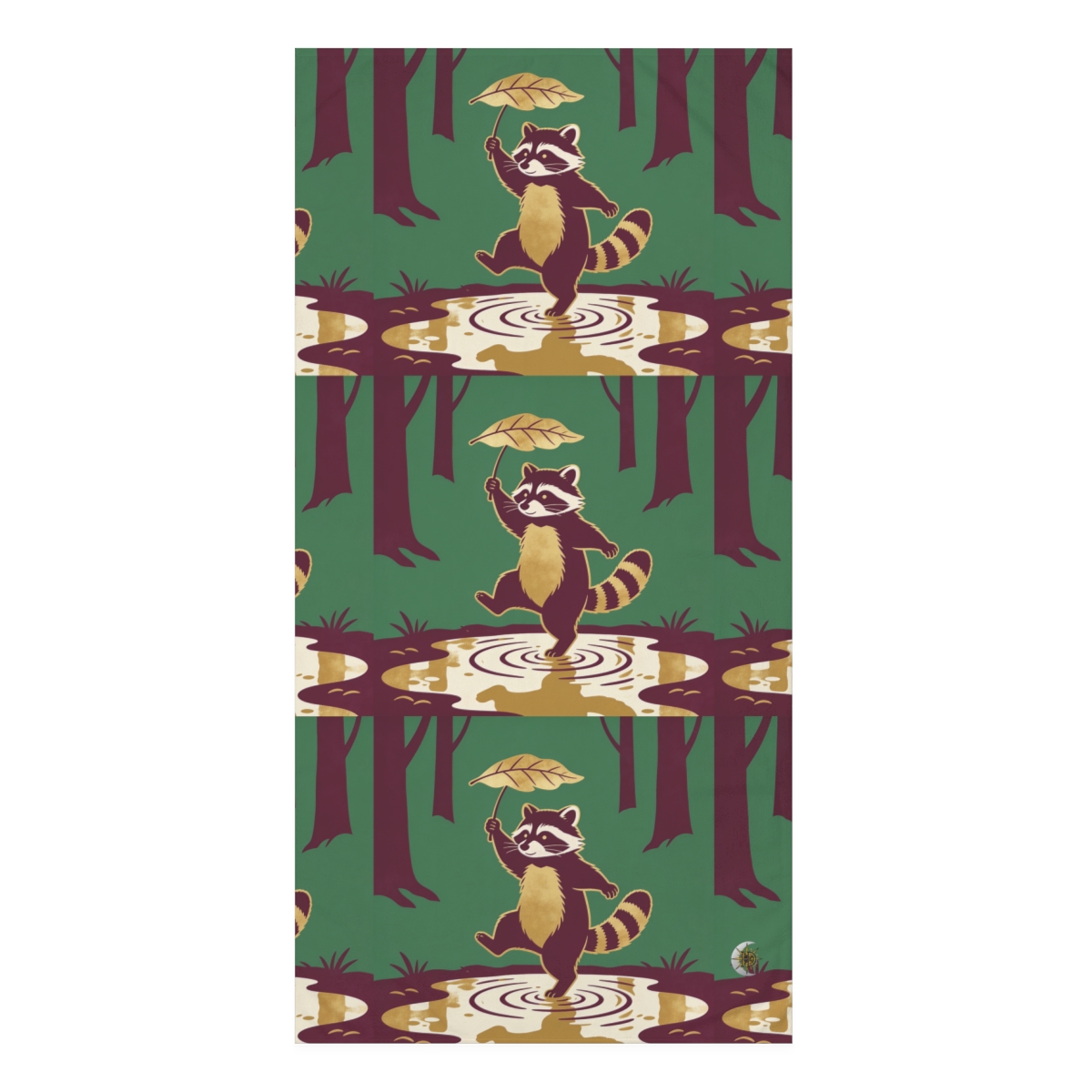 HD Leafstep Raccoon Mink-Cotton Bath Towel