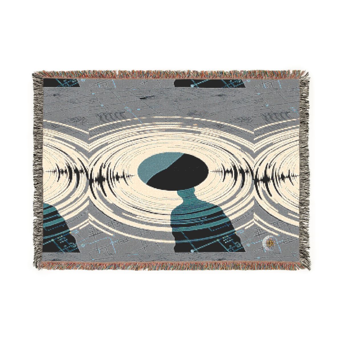 HD Echo Circuit 100% Cotton Woven Blanket