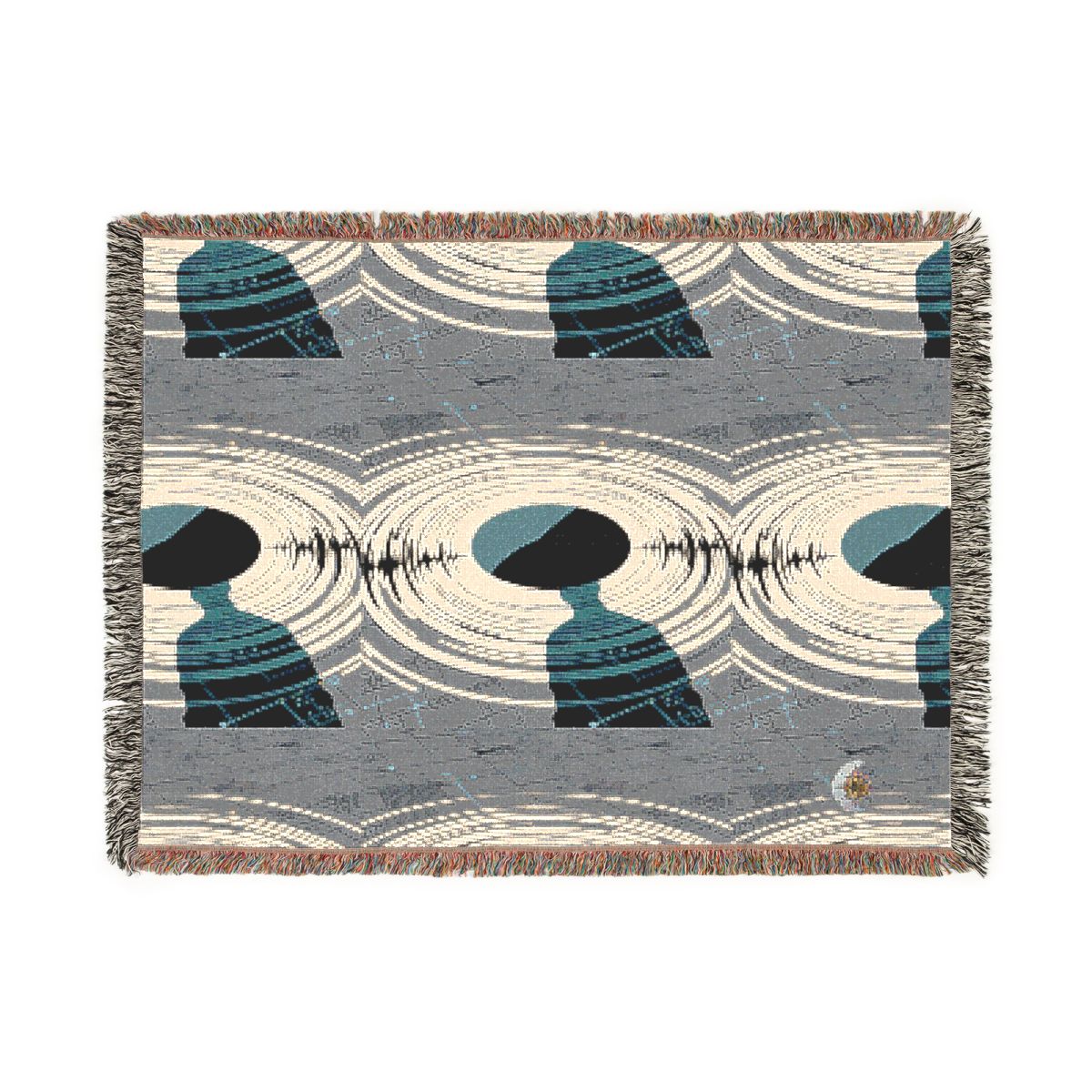 HD Echo Circuit 100% Cotton Woven Blanket — additional view