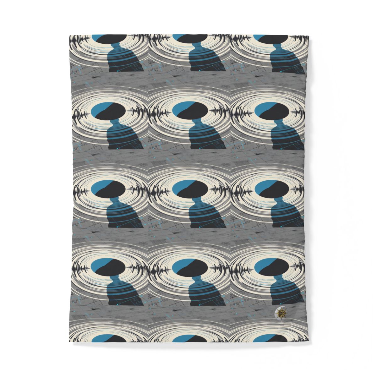 HD Echo Circuit 100% Cotton Duvet Cover — additional view