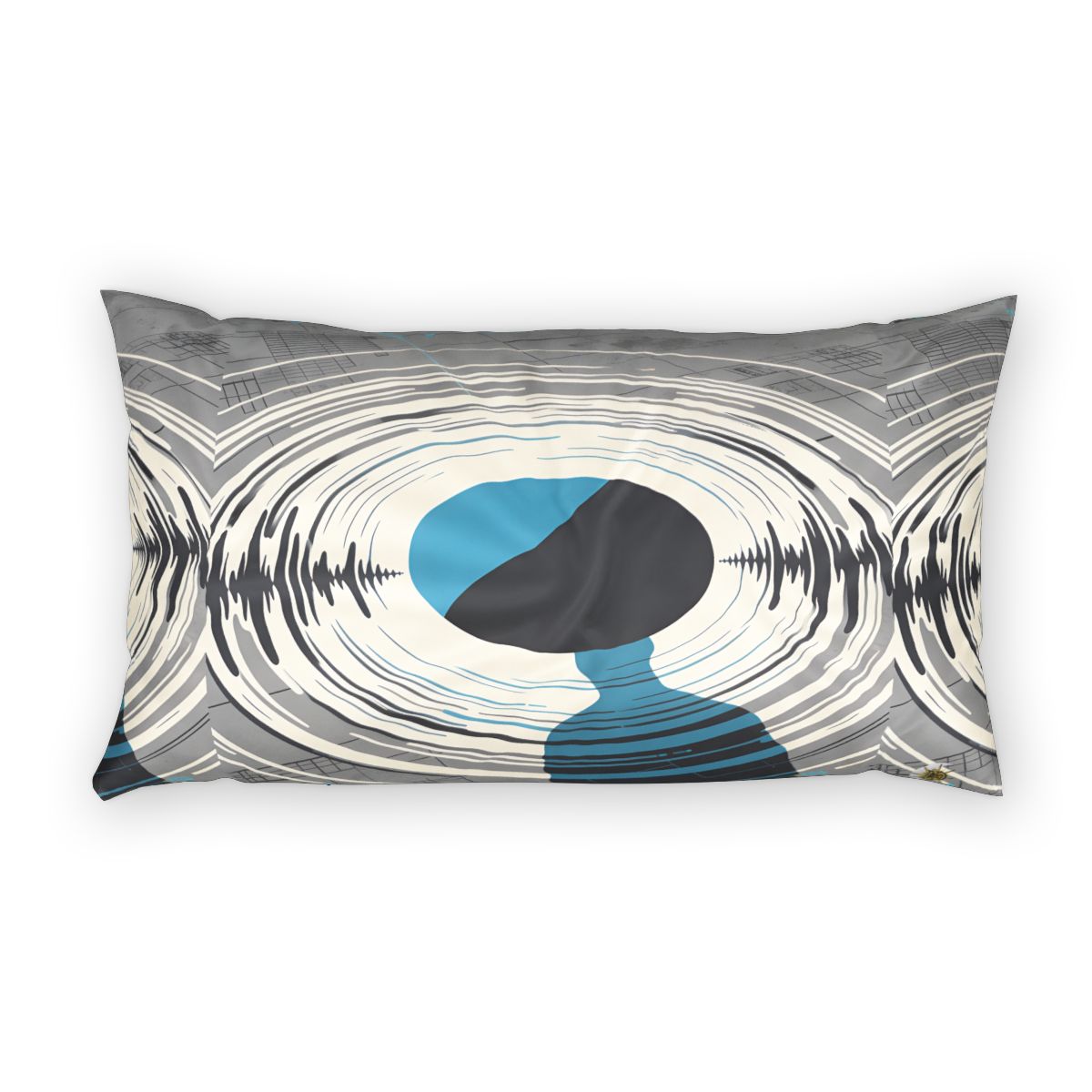 HD Echo Circuit 100% Cotton Pillow Sham — additional view