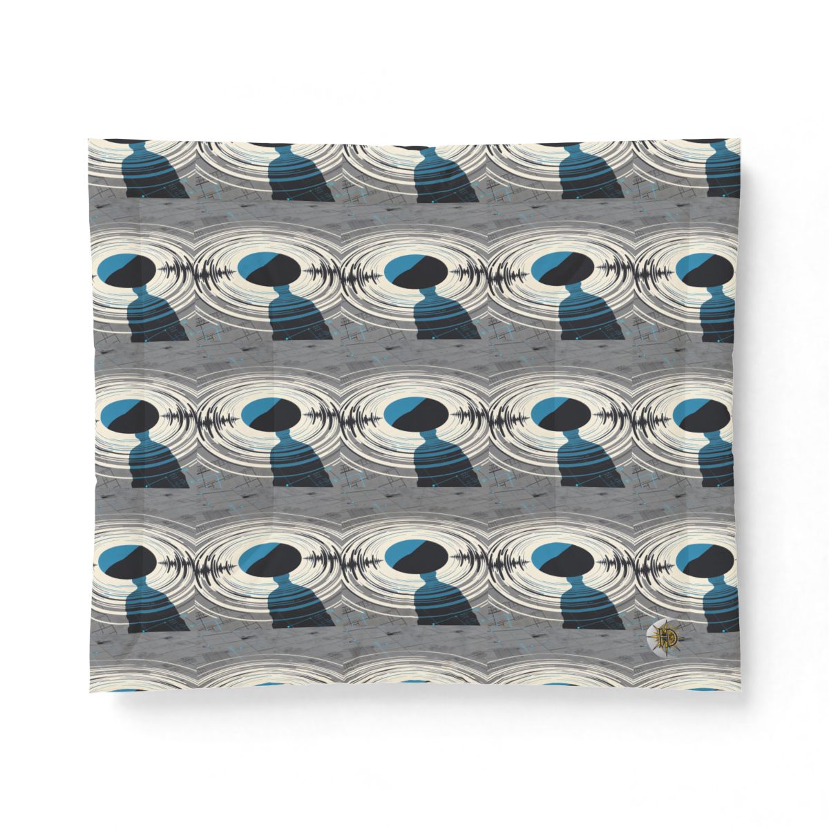 HD Echo Circuit Cotton-Shell Comforter