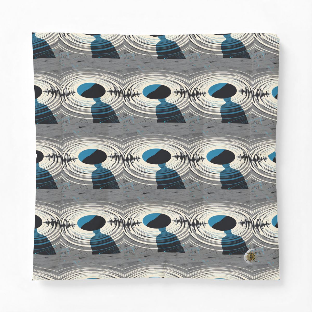 HD Echo Circuit Cotton-Shell Comforter — additional view