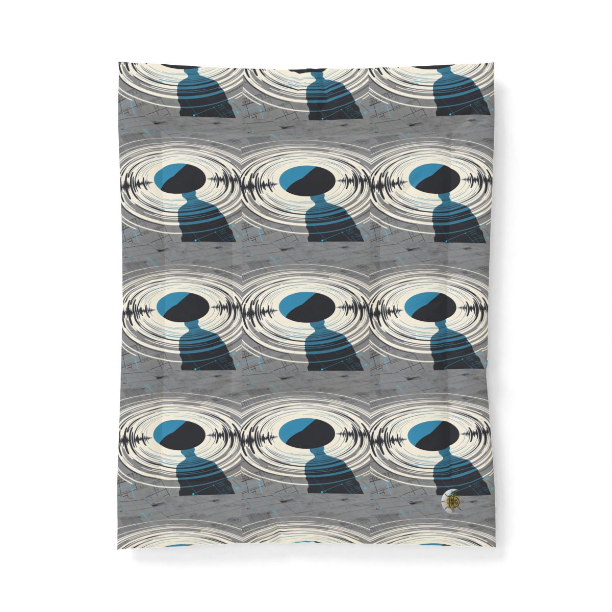 HD Echo Circuit Cotton-Shell Comforter — additional view